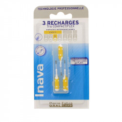 RECHARGE BROSSETTES INTERDENTAIRES TRIO COMPACT FLEX ETROITS ISO2 1mm INAVA