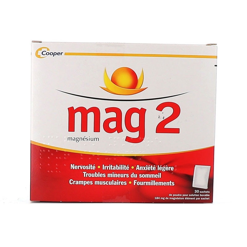 MAG 2 MAGNESIUM 30 SACHETS COOPER