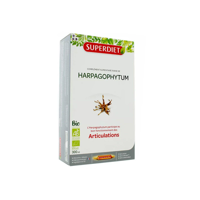 ARTICULATIONS HARPAGOPHYTUM BIO 20 AMPOULES SUPERDIET