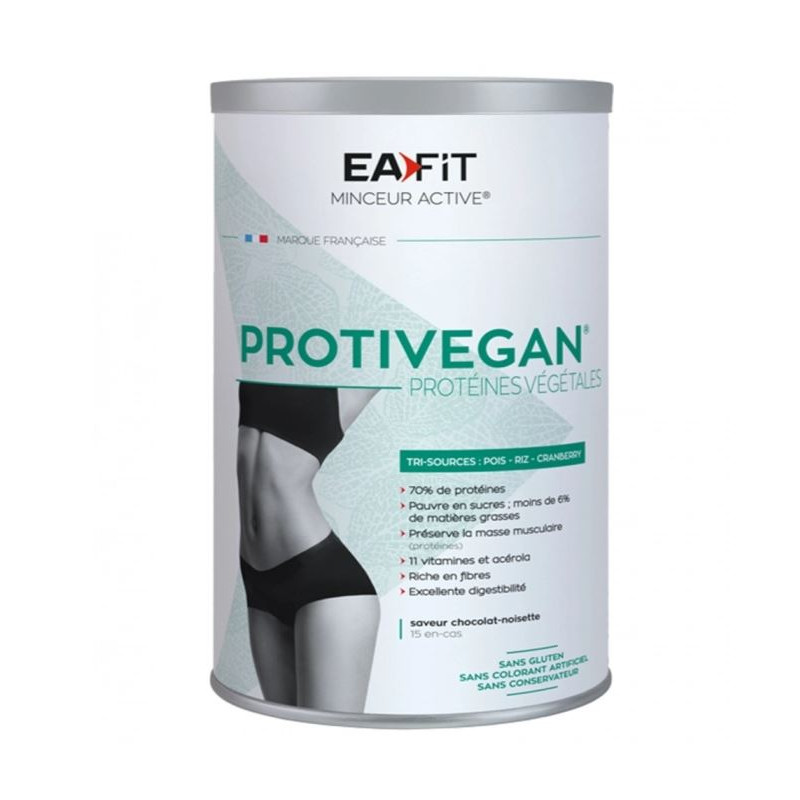 MINCEUR ACTIVE PROTIVEGAN CHOCOLAT NOISETTE 450G EAFIT