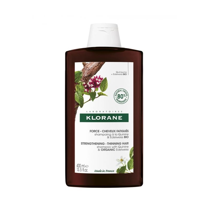 SHAMPOOING QUININE ET EDELWEISS BIO 400ML KLORANE