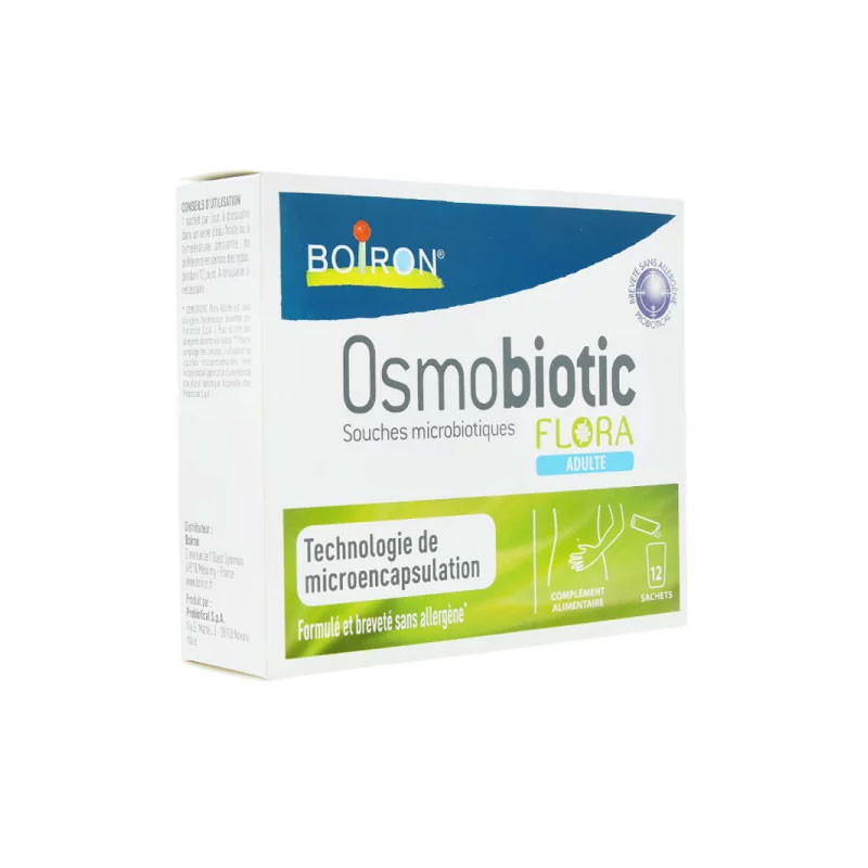 OSMOBIOTIC FLORA ADULTE 12 SACHETS BOIRON