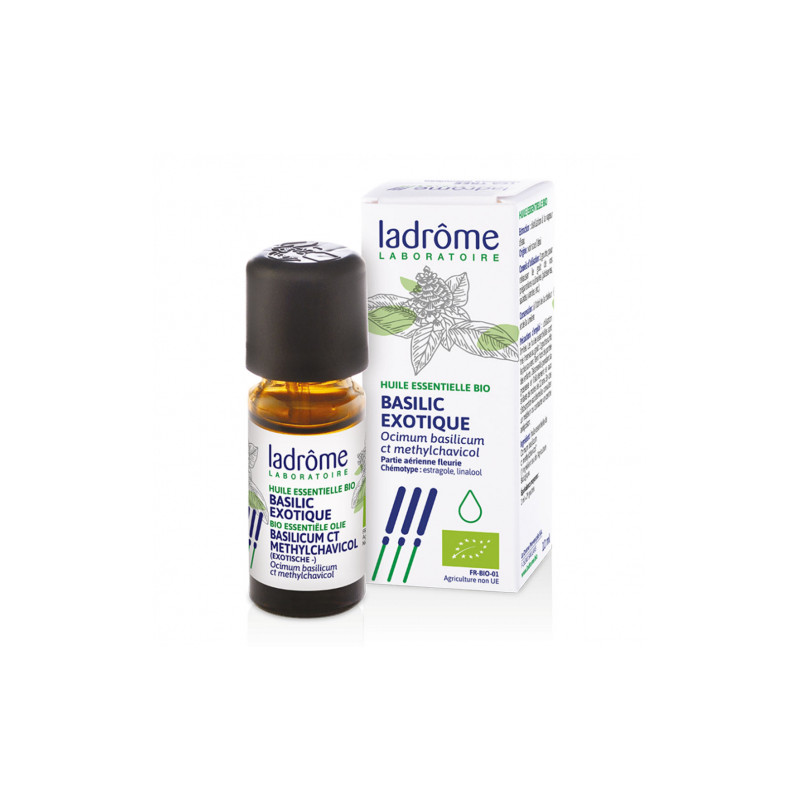 HUILE ESSENTIELLE BASILIC EXOTIQUE BIO 10ML LADROME