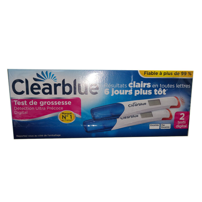 TEST DE GROSSESSE DETECTION ULTRA PRECOCE X2 CLEARBLUE