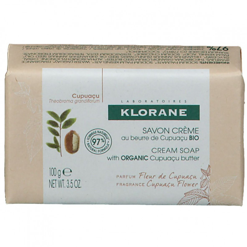 NUTRITION INTENSE FLEURS DE CUPUACU BIO SAVON CREME PEAUX SECHES à TRES SECHES 100G KLORANE NUTRITION INTENSE FLEURS DE CUPUACU BIO SAVON CREME PEAUX SECHES à TRES SECHES 100G KLORANE