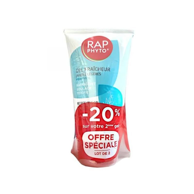 RAP PHYTO GEL FRAICHEUR JAMBES LEGEGES LOT DE 2