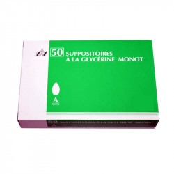 MONOT SUPPOSITOIRES A LA GLYCERINE ADULTES X 50