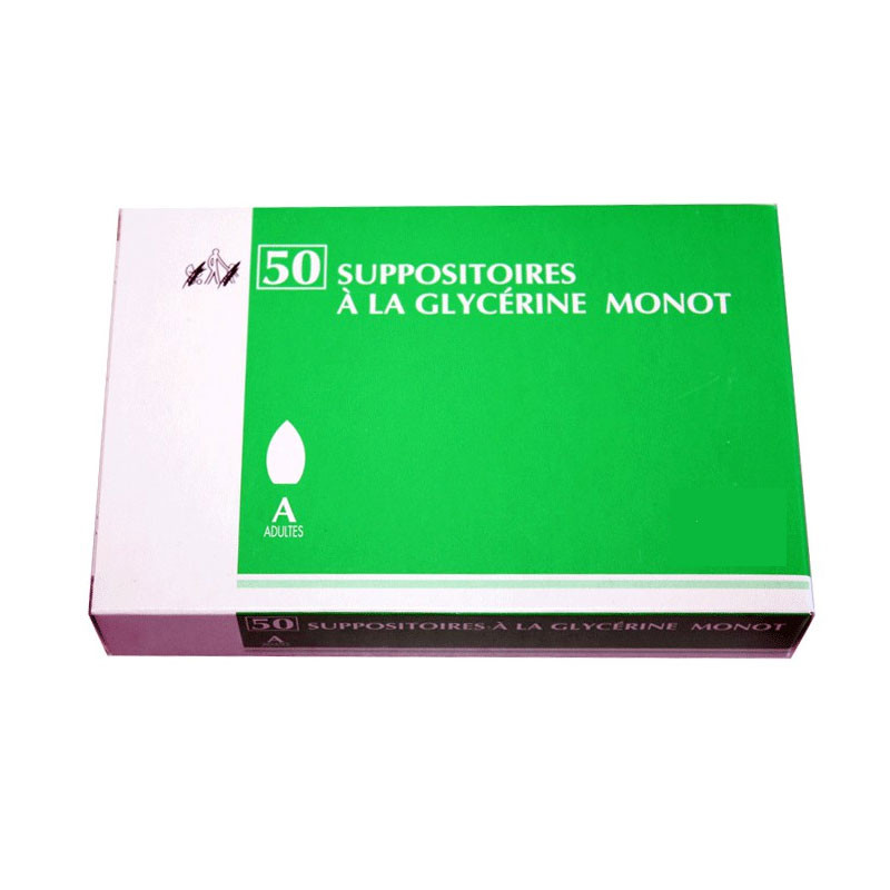 MONOT SUPPOSITOIRES A LA GLYCERINE ADULTES X 50 MONOT SUPPOSITOIRES A LA GLYCERINE ADULTES X 50