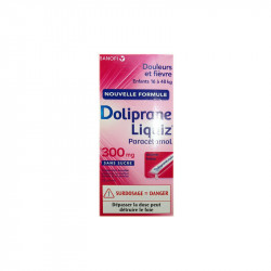 DOLIPRANE LIQUIZ SUSPENSION BUVABLE 300MG SANS SUCRE SANOFI