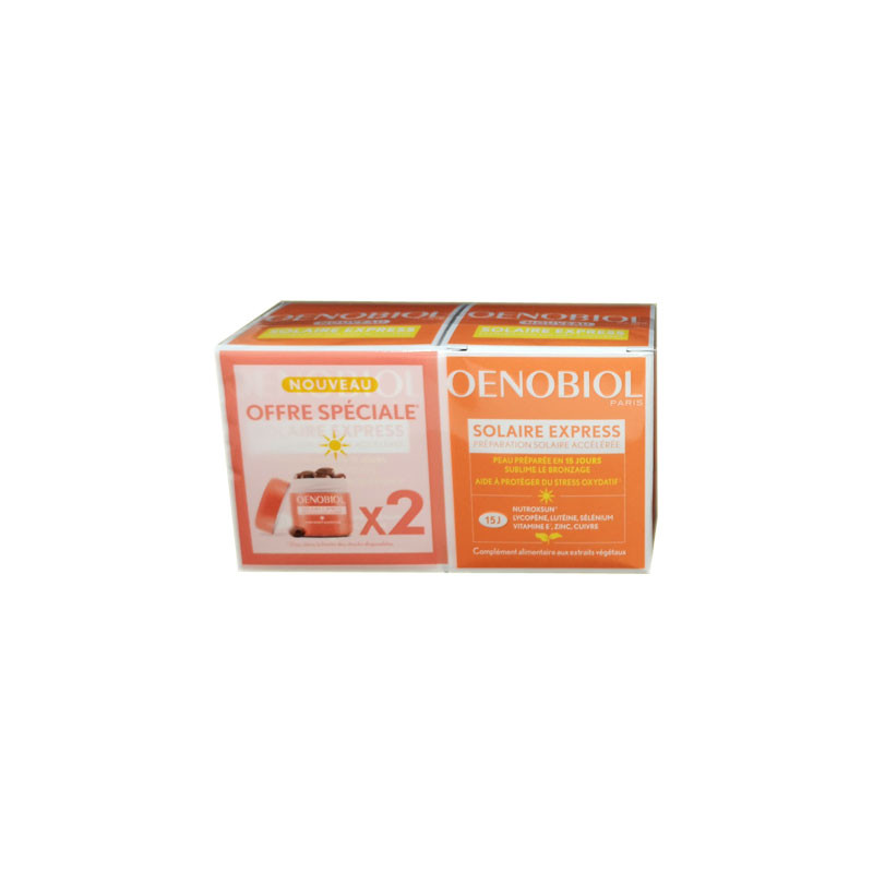 SOLAIRE EXPRESS LOT 2 X 15 CAPSULES OENOBIOL