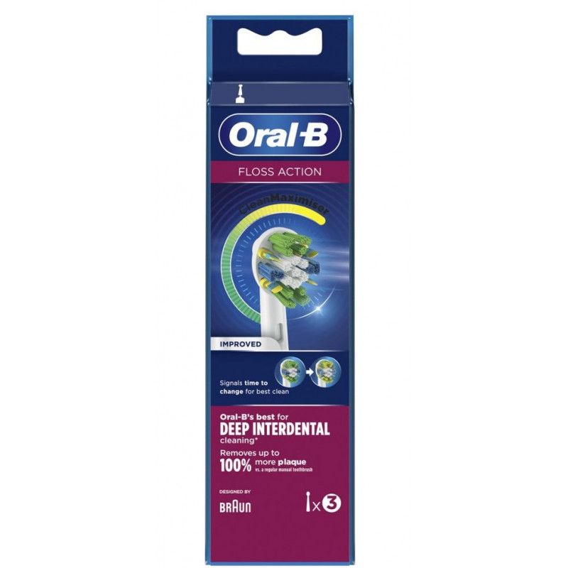 BROSSETTES FLOSS ACTION BOITE DE 3 ORAL B