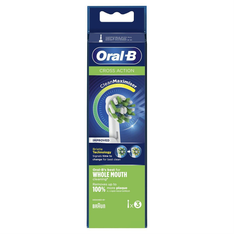 BROSSETTES CROSSACTION BOITE DE 3 ORAL B