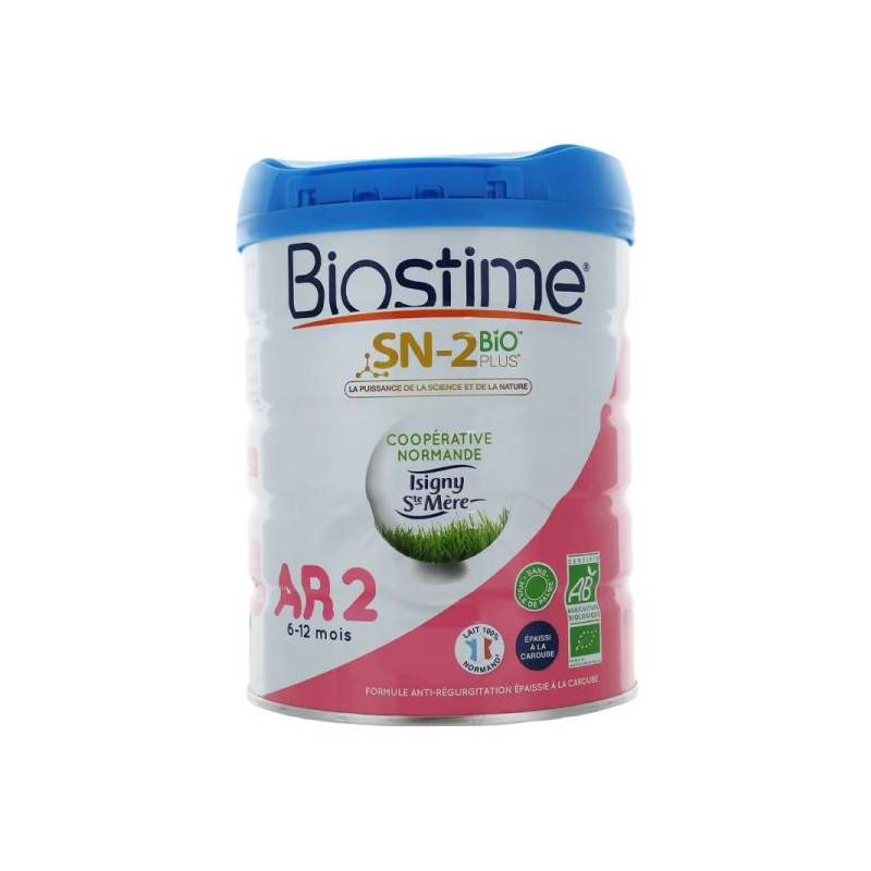 BIOSTIME LAIT INFANTILE AR2 SN-2 BIO PLUS 6-12 MOIS 800G