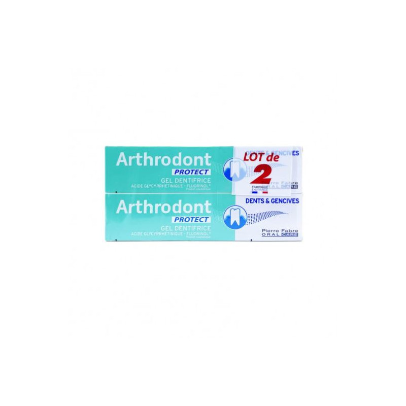 ARTHRODONT PROTECT GEL DENTIFRICE LOT 2 X 75ML PIERRE FABRE