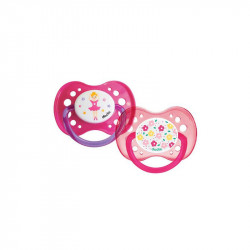 SUCETTES ANATOMIQUES +18 MOIS SILICONE ROSE X2 DODIE