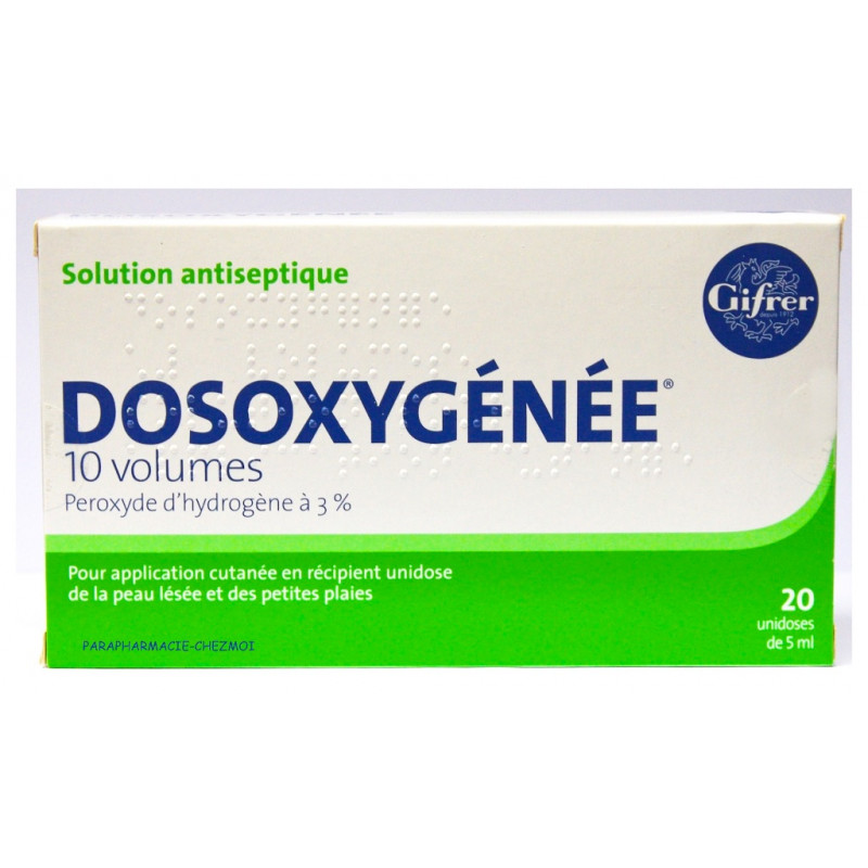 DOSOXYGÉNÉE SOLUTION ANTISEPTIQUE 20 X 5ML GIFRER