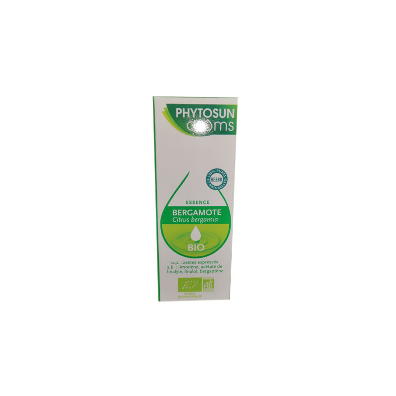 HUILE ESSENTIELLE BERGAMOTE BIO 10ML PHYTOSUN AROMS HUILE ESSENTIELLE BERGAMOTE BIO 10ML PHYTOSUN AROMS