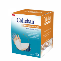 COHEBAN BANDE ELASTIQUE COHÉSIVE BLANC 7cm X 3m 3M