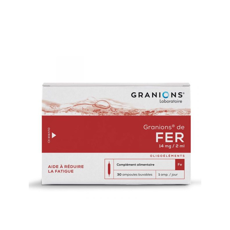 GRANIONS DE FER 30 AMPOULES