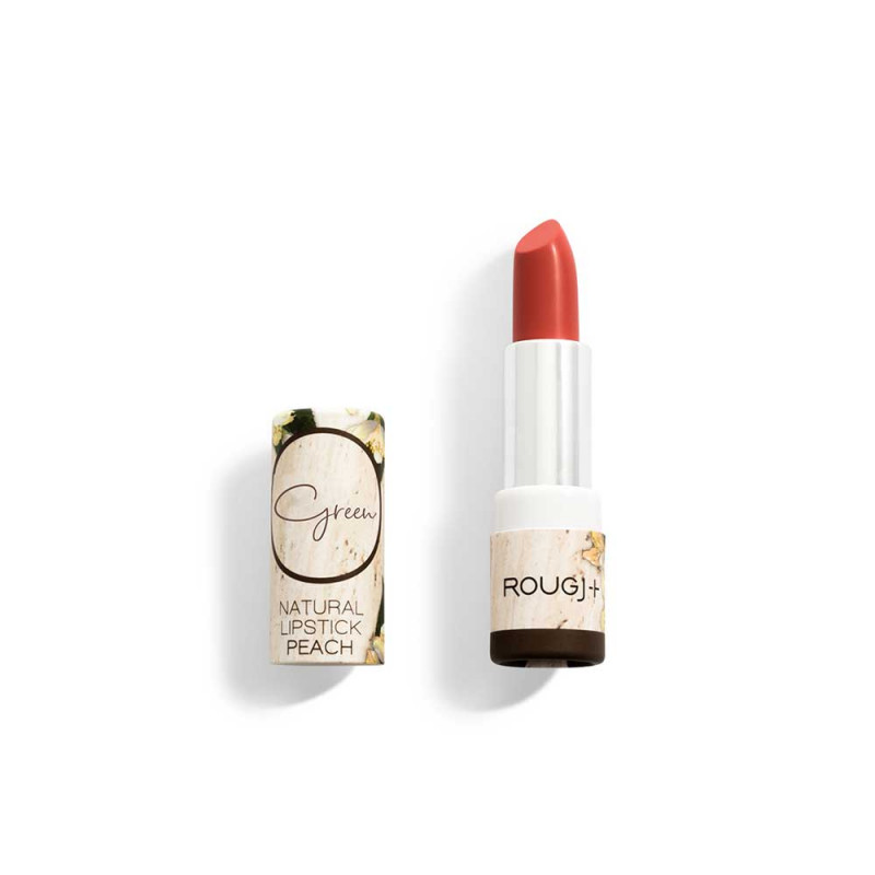 GREEN ROUGE A LEVRES NATURAL LIPSTICK PECHE ROUGJ+