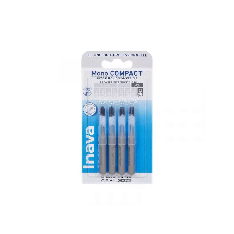 RECHARGE BROSSETTES MONO COMPACT X4 TRES LARGE 2.6mm ISO7 INAVA