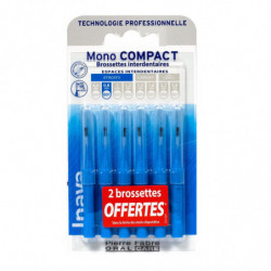 BROSSETTES INTERDENTAIRES MONO COMPACT 0.8MM 4+2 OFFERTES INAVA
