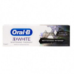 DENTIFRICE 3D WHITE AU CHARBON NETTOYAGE INTENSE 75ML ORAL B