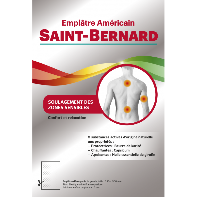 EMPLÂTRE AMERICAIN X1 190X300 SAINT-BERNARD EMPLÂTRE AMERICAIN X1 190X300 SAINT-BERNARD