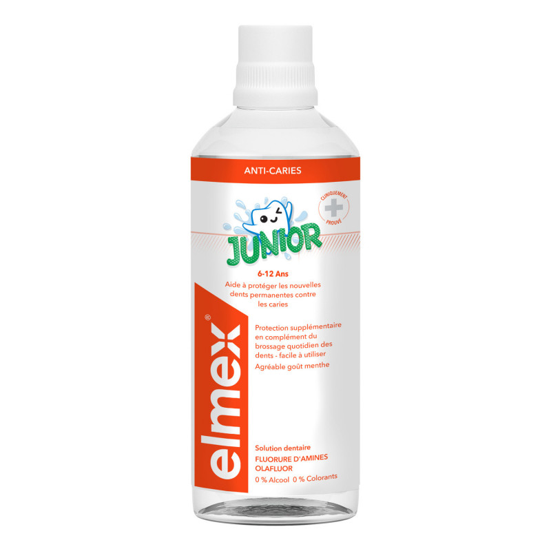 SOLUTION DENTAIRE JUNIOR PROTECTION CARIES 400ML ELMEX