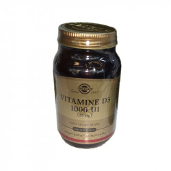 VITAMINE D3 1000 UI (25 µg) 100 GELULES SOLGAR