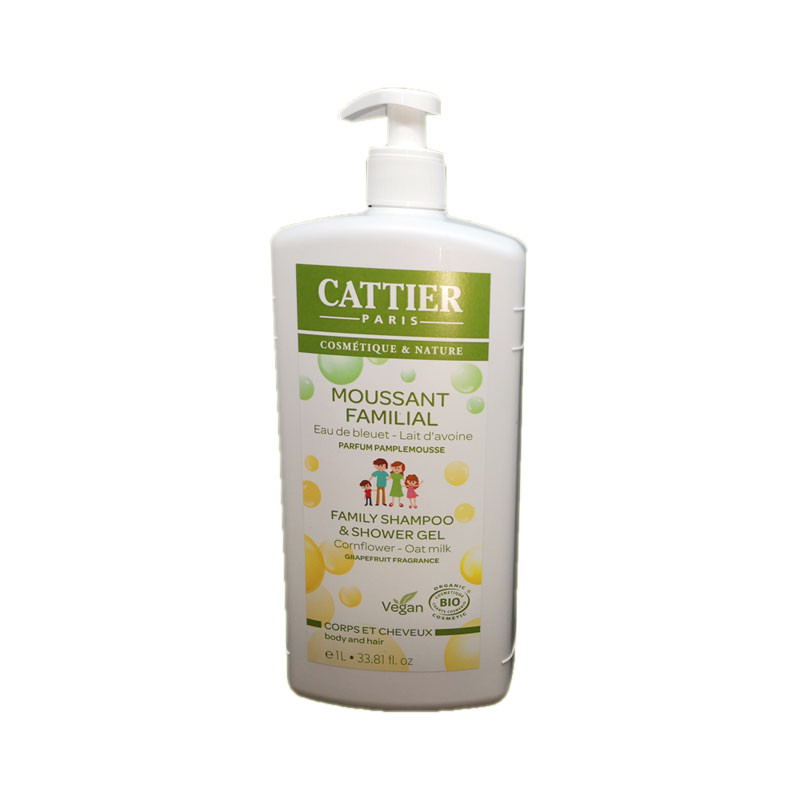 MOUSSANT FAMILIAL PAMPLEMOUSSE BIO CORPS CHEVEUX 1 LITRE CATTIER PARIS MOUSSANT FAMILIAL PAMPLEMOUSSE BIO CORPS CHEVEUX 1 LITRE CATTIER PARIS