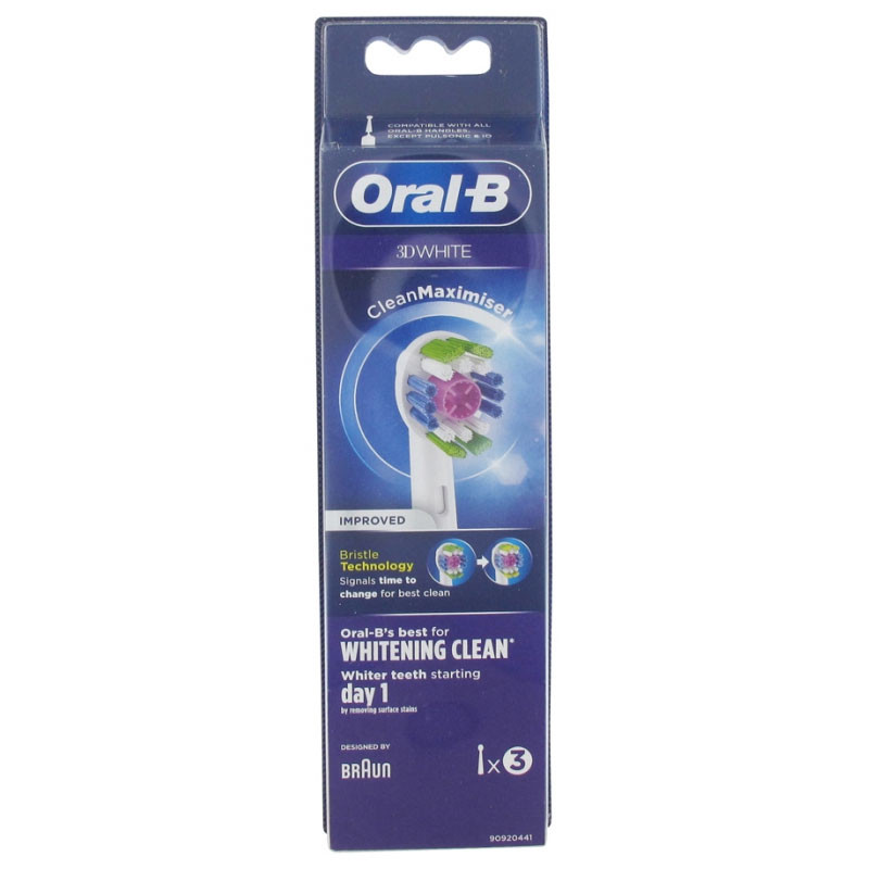 BROSSETTES 3D WHITE X3 ORAL B