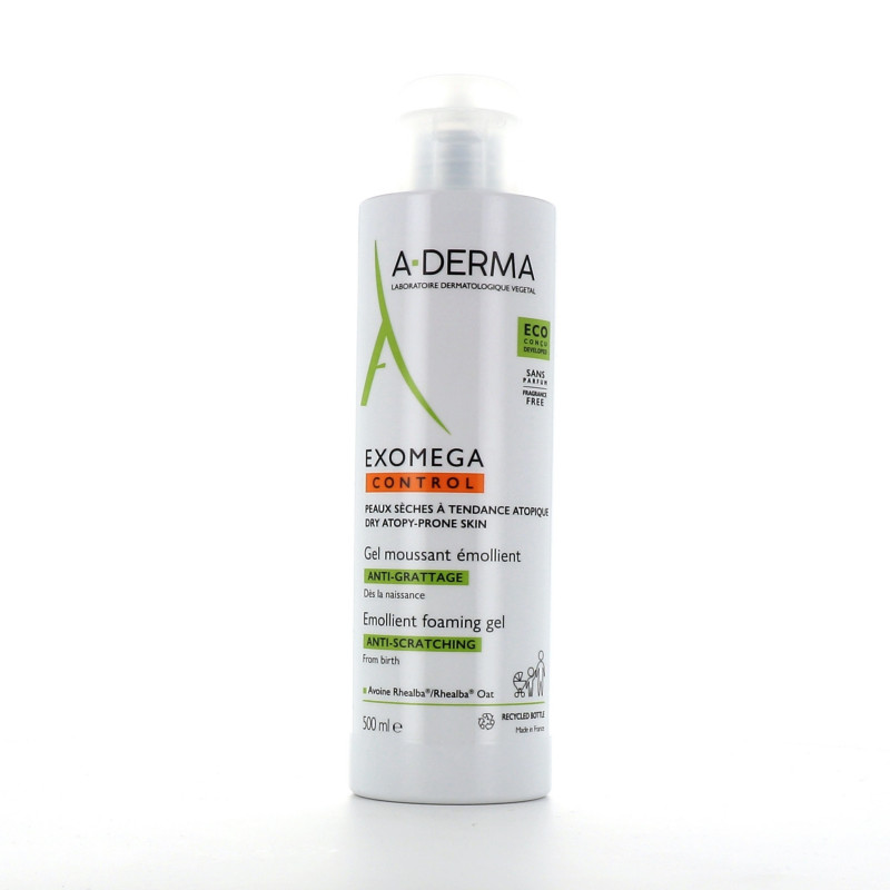 EXOMEGA CONTROL GEL MOUSSANT EMOLLIENT  ANTI-GRATTAGE 500ML A-DERMA