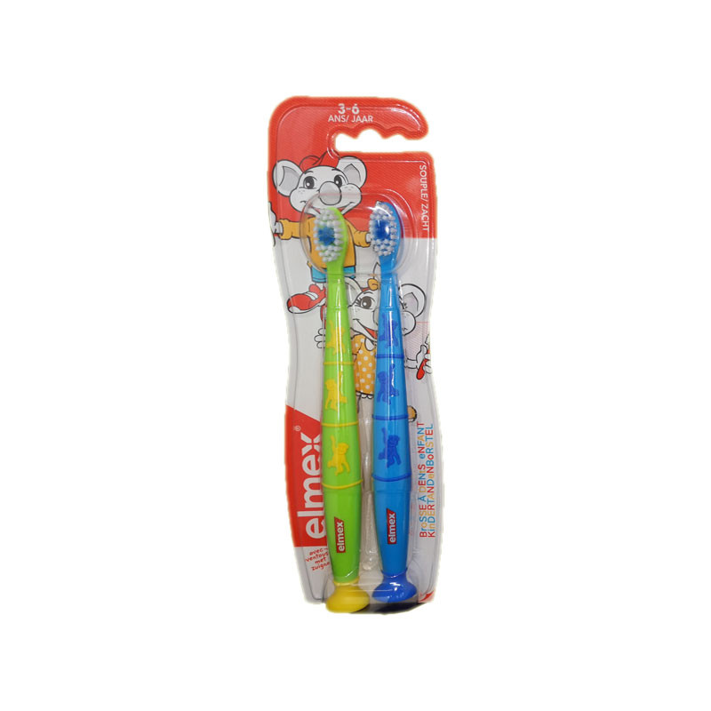 BROSSE A DENTS ENFANT 3 - 6 ANS SOUPLE DUO PACK ELMEX