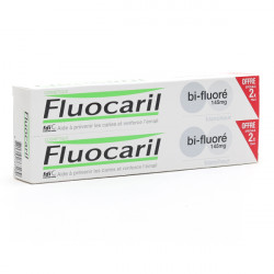 DENTIFRICE BI FLUORE BLANCHEUR 145 mg  LOT DE 2 X 75ML FLUOCARIL