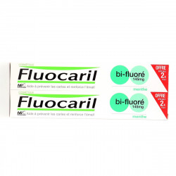 DENTIFRICE BI FLUORE 145mg MENTHE LOT DE 2 X 75ML FLUOCARIL COSMETIQUE