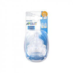 CLASSIC + TETINES SILICONE DÉBIT RAPIDE 6mois+ AVENT