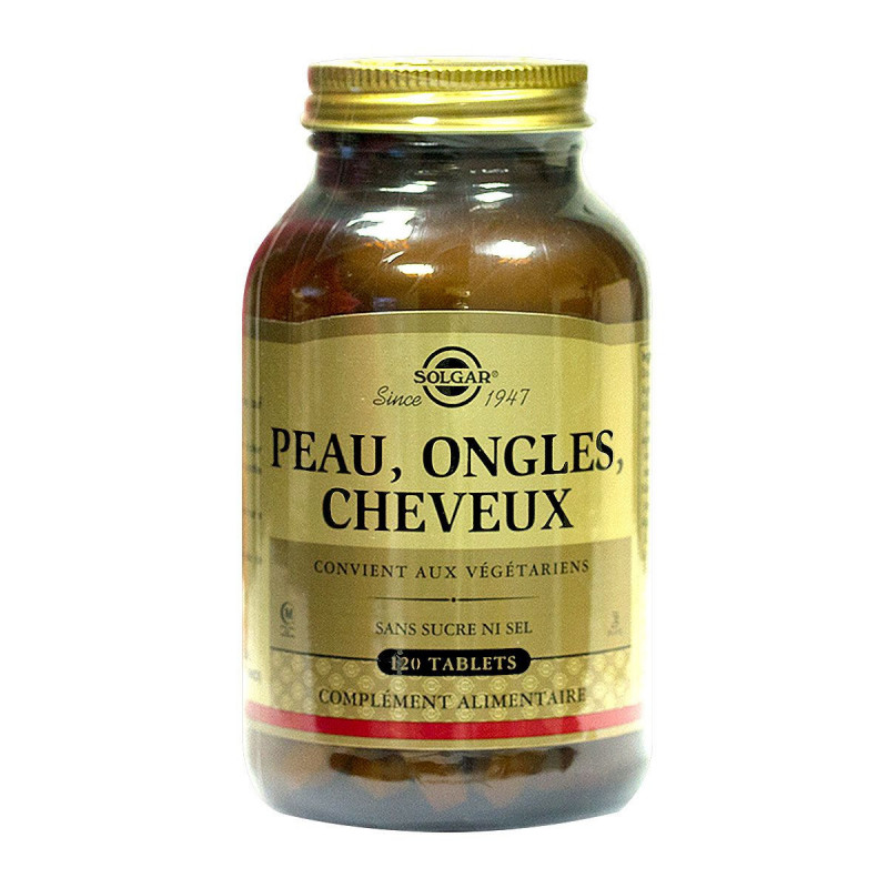 PEAU ONGLES CHEVEUX 120 COMPRIMES SOLGAR