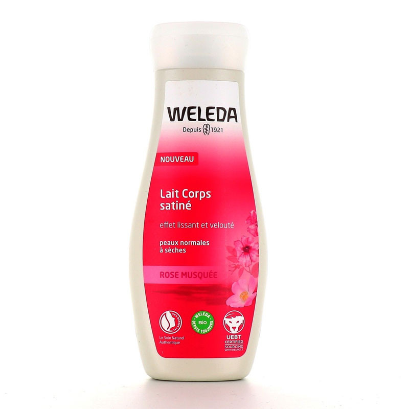 LAIT CORPS SATINÉ BIO ROSE MUSQUÉE 200ML BIO WELEDA LAIT CORPS SATINÉ BIO ROSE MUSQUÉE 200ML BIO WELEDA