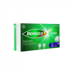 BEROCCA ENERGIE 30 COMPRIMES EFFERVESCENTS GOÛT CASSIS BAYER