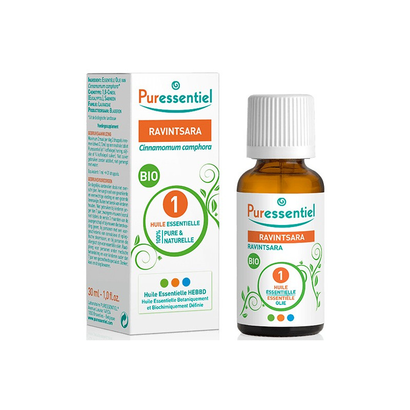 HUILE ESSENTIELLE RAVINTSARA BIO 30ML PURESSENTIEL HUILE ESSENTIELLE RAVINTSARA BIO 30ML PURESSENTIEL