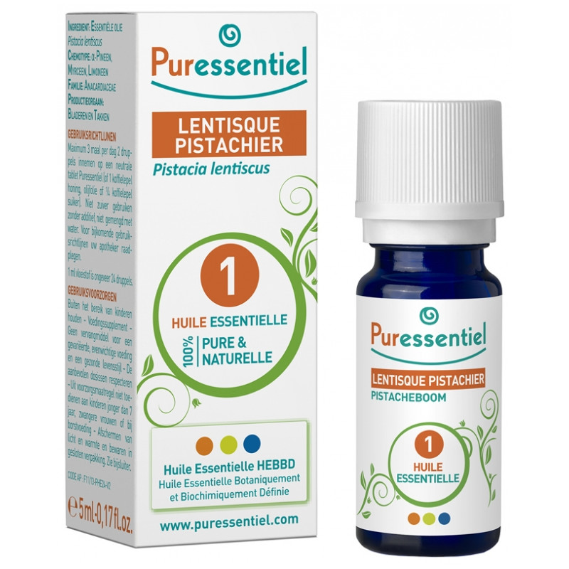 HUILE ESSENTIELLE LENTISQUE PISTACHIER 5ML PURESSENTIEL HUILE ESSENTIELLE LENTISQUE PISTACHIER 5ML PURESSENTIEL