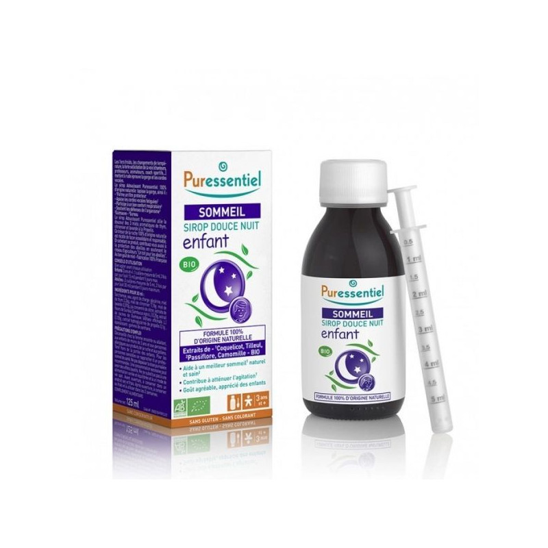 SOMMEIL SIROP DOUCE NUIT ENFANT BIO 125ML PURESSENTIEL SOMMEIL SIROP DOUCE NUIT ENFANT BIO 125ML PURESSENTIEL