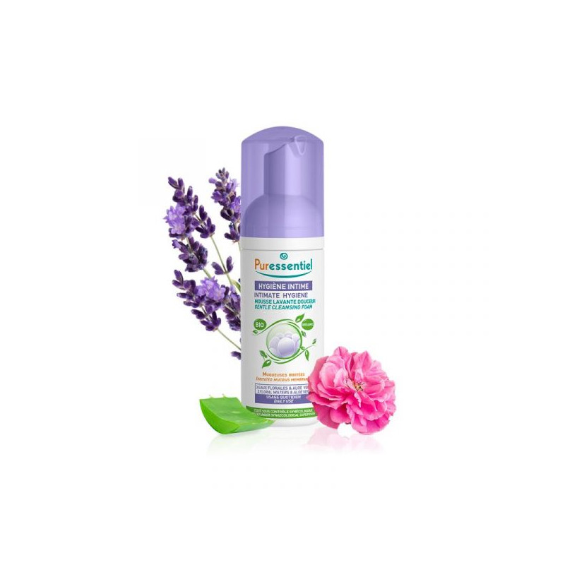 MOUSSE LAVANTE DOUCEUR HYGIENE INTIME BIO150ML PURESSENTIEL MOUSSE LAVANTE DOUCEUR HYGIENE INTIME BIO150ML PURESSENTIEL