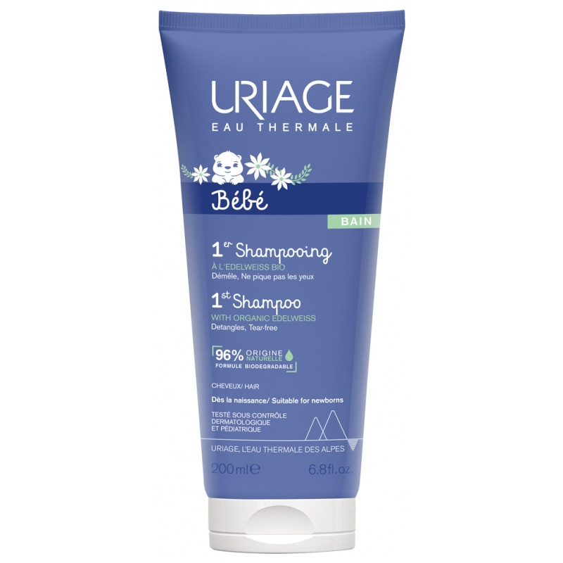 URIAGE BEBE 1er SHAMPOOING EDELWEISS BIO 200ML