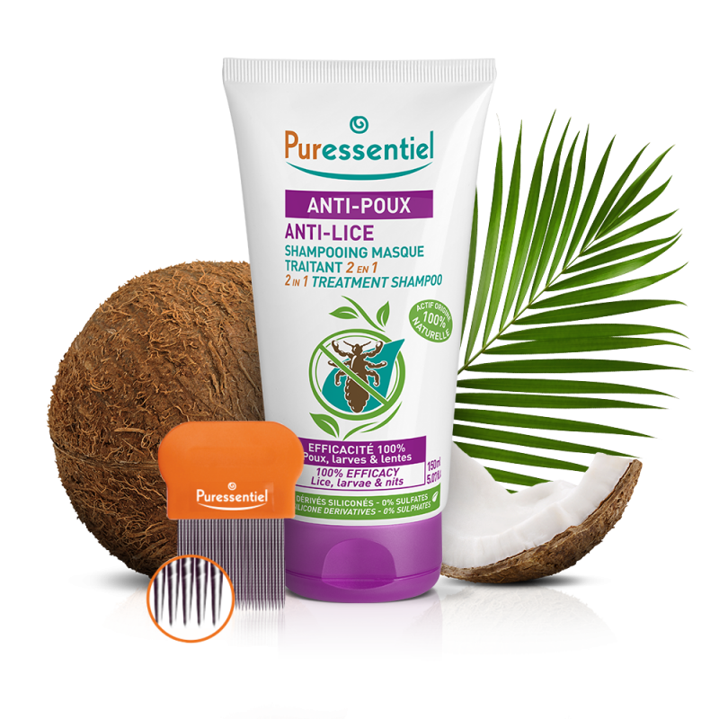SHAMPOING MASQUE ANTI POUX 2EN1 150ML PURESSENTIEL SHAMPOING MASQUE ANTI POUX 2EN1 150ML PURESSENTIEL