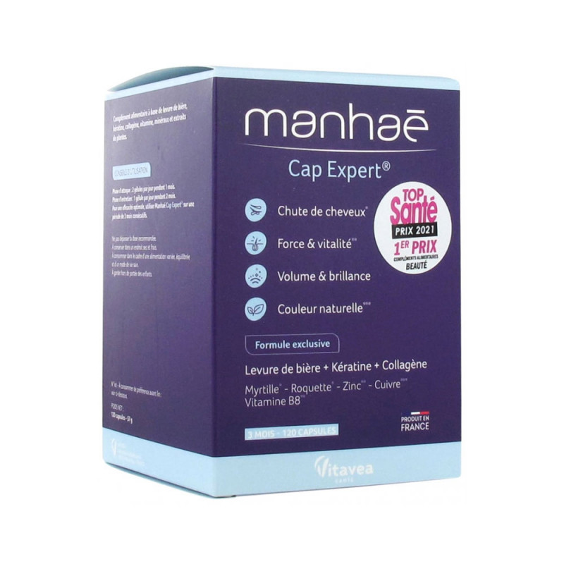 MANHAE CAP EXPERT CHEVEUX 120 CAPSULES VITAVEA