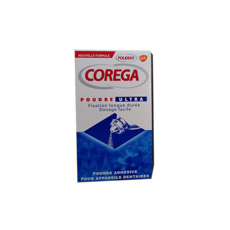 POUDRE ADHESIVE ULTRA 40 G COREGA POLIDENT POUDRE ADHESIVE ULTRA 40 G COREGA POLIDENT