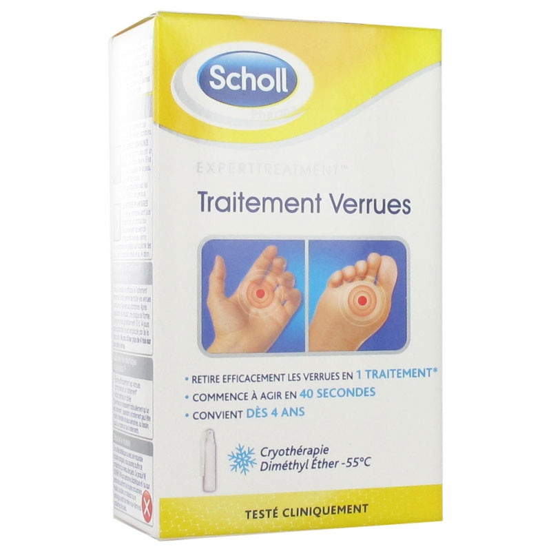 TRAITEMENT VERRUES PIEDS MAINS SCHOLL PHARMA