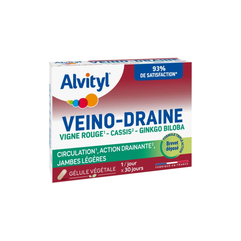 VEINO DRAINE 30 GELULES ALVITYL